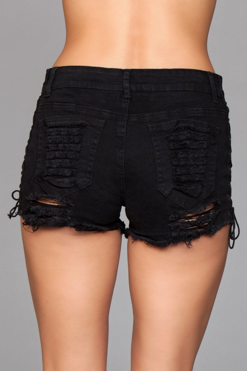 J5 Looped in Distress Shorts-2